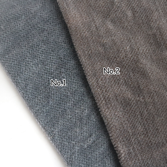 Hand-dyed Grey Mohair Fabric A53