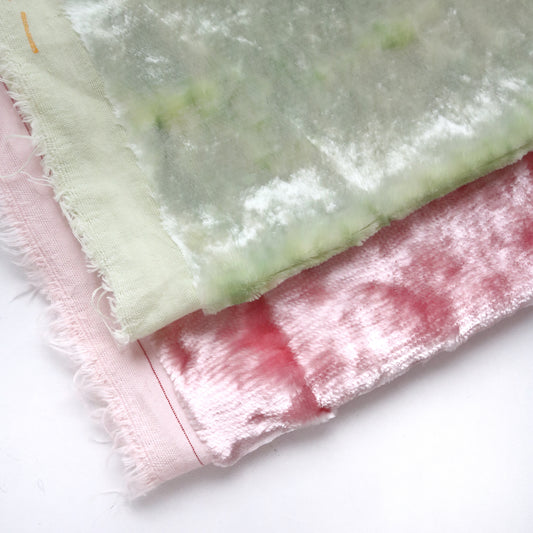Last Piece Bundle- Shiny Viscose in Pink/Green