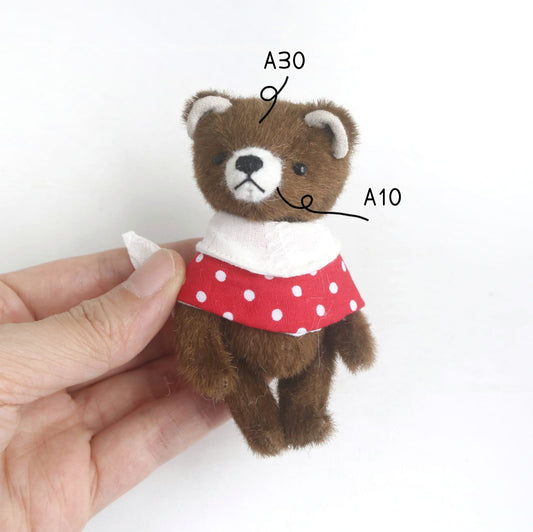 9cm mini bear sewing pattern