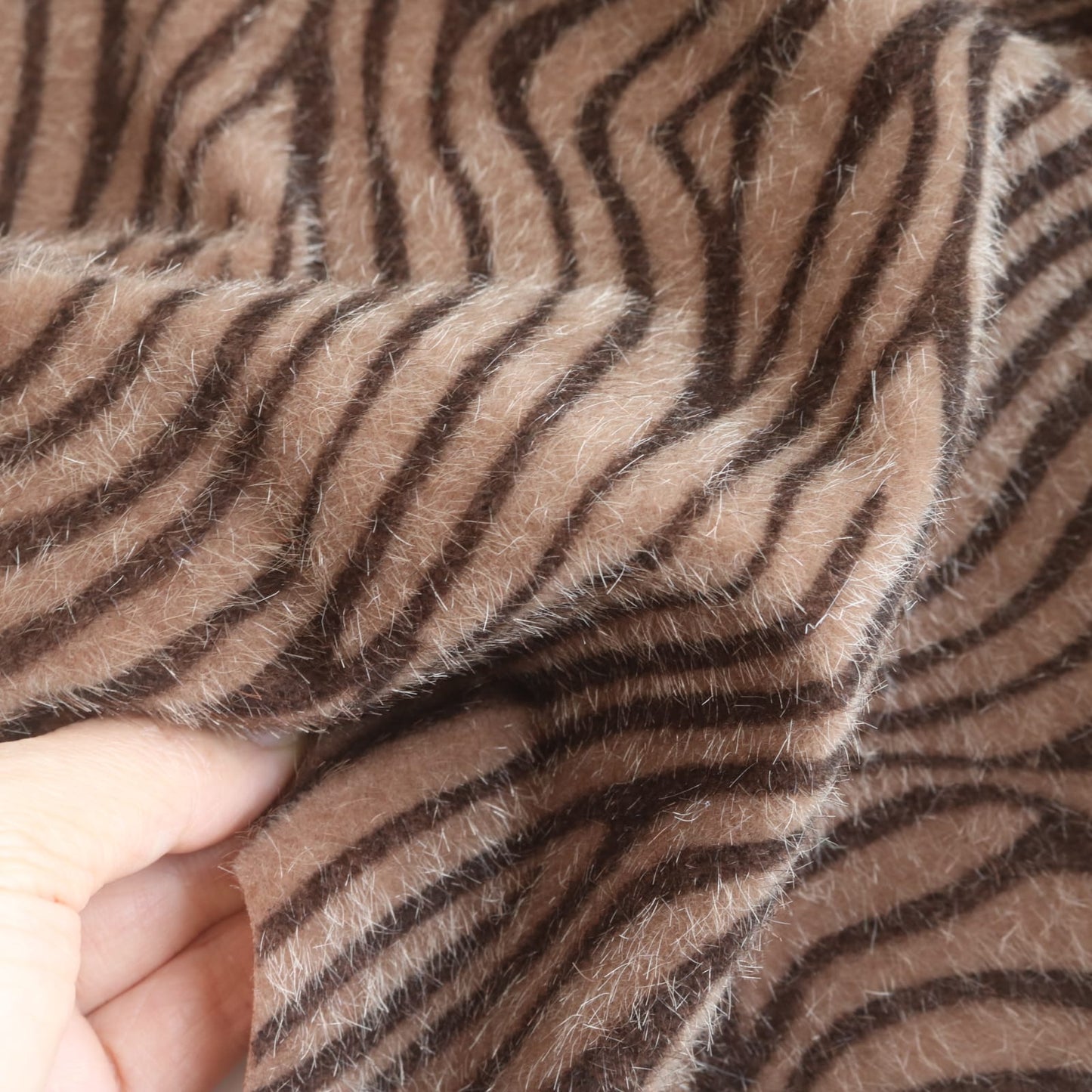 Zebra Print Mini Bear Fabric A63