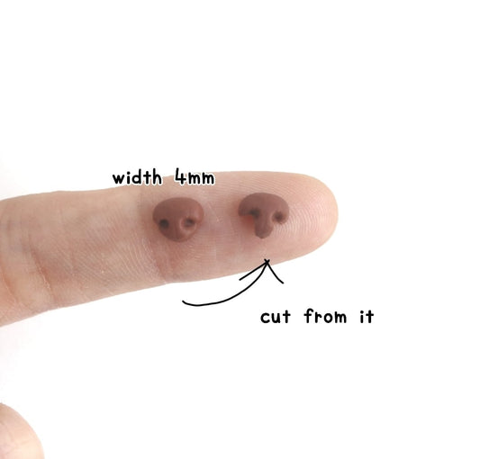 soft mini dog/bear nose