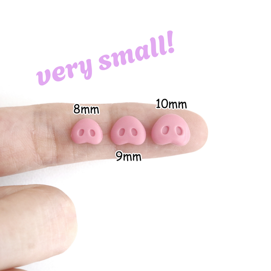 5pcs Handmade Clay Pig Nose