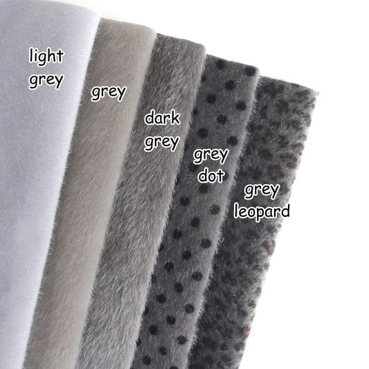 Grey Mini Bear Fabric A04