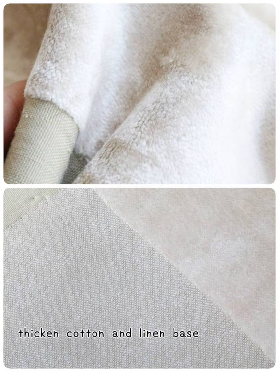 vintage bear short pile viscose fabric