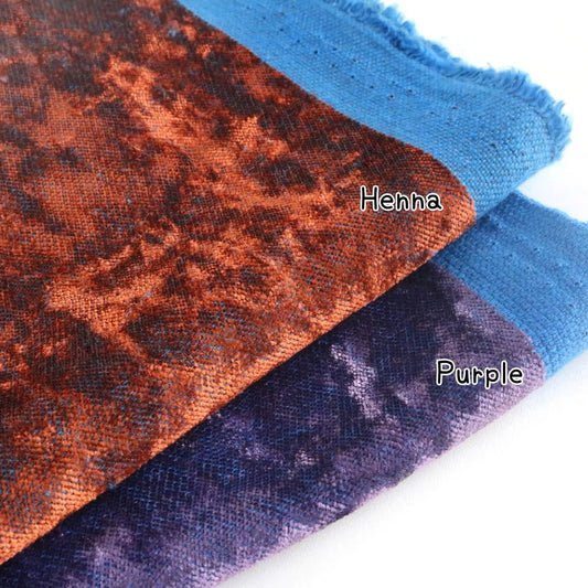Last piece- Vintage Plush Fabric in Purple