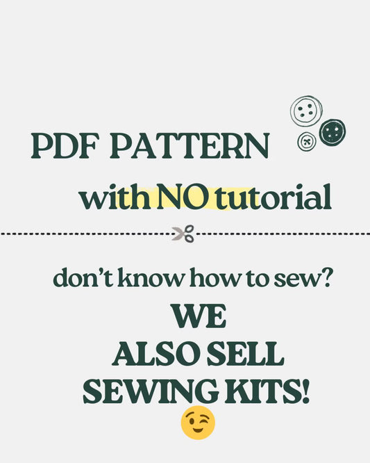 Miniature bear sewing pattern