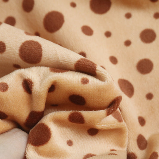 Polka Dot Minky Fabric 1mm M04