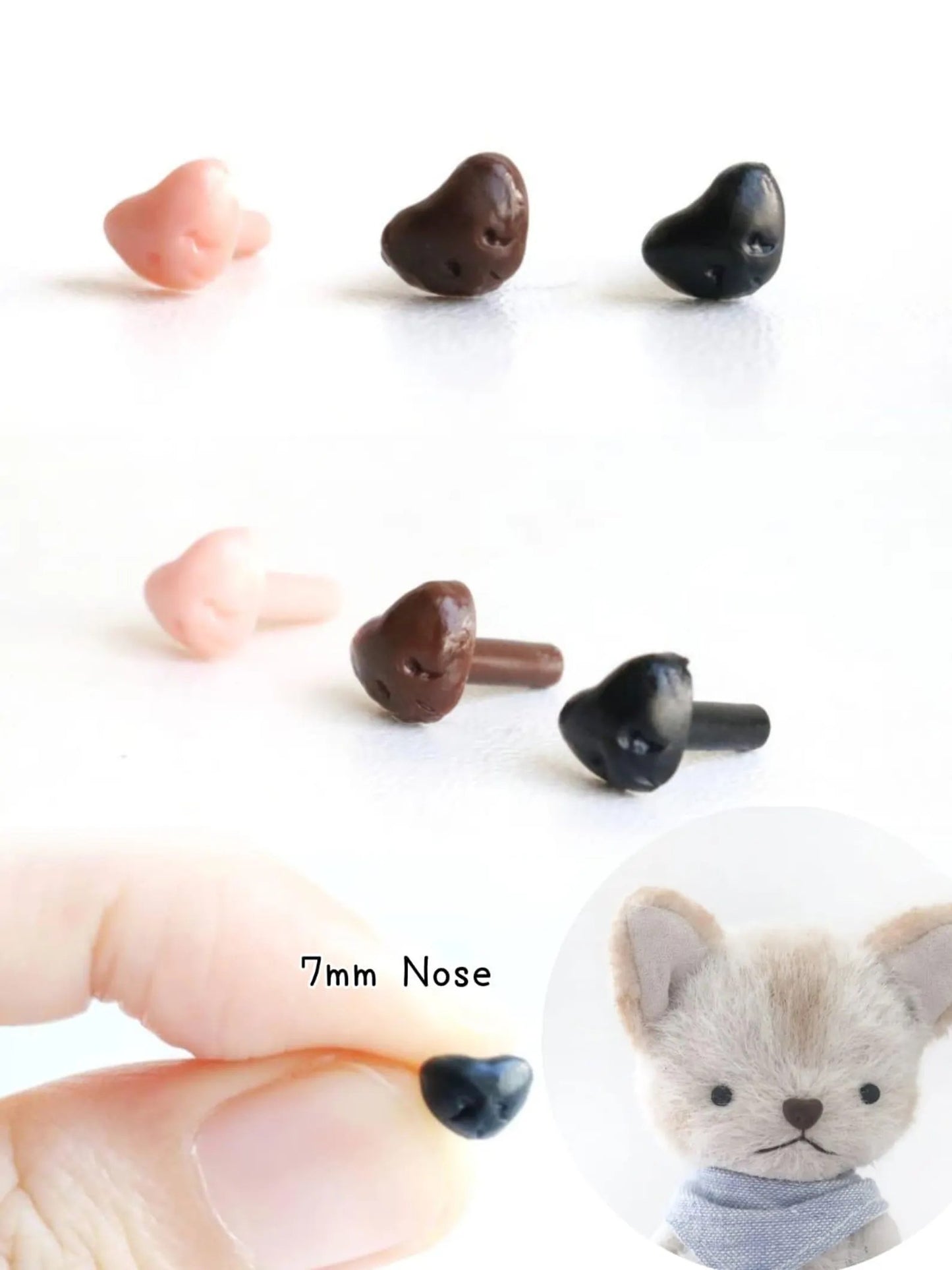 20pcs tiny dog nose cat nose bear nose