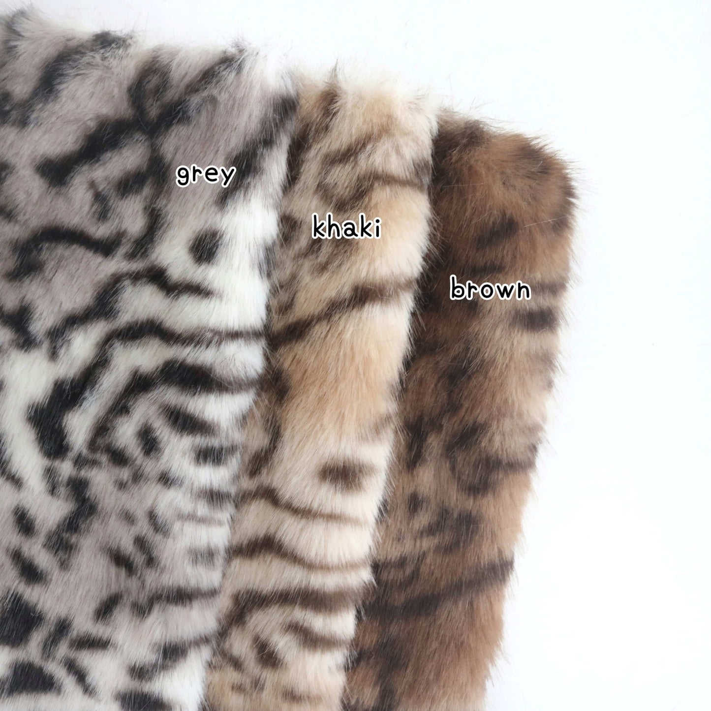 Tabby / Tiger Print Faux Fur B21