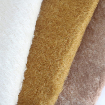 (Yard) Yellow 13mm mohair fabric A46