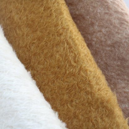 (Yard) Yellow 13mm mohair fabric A46