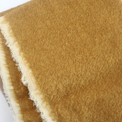 (Yard) Yellow 13mm mohair fabric A46