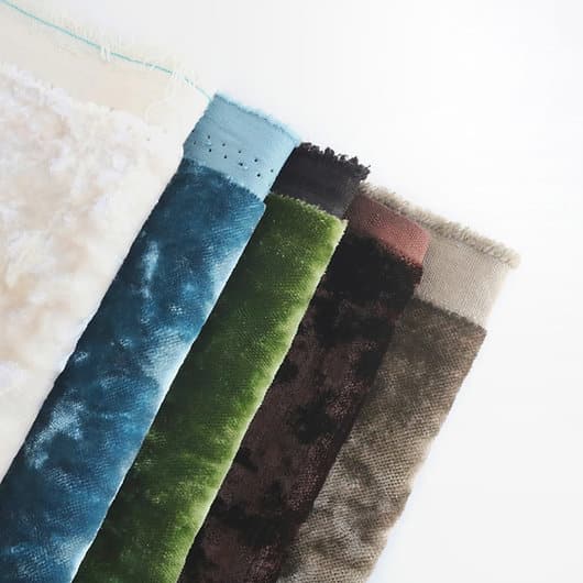 vintage silky velvet fabric A27