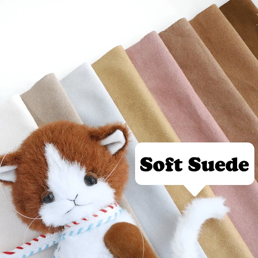 thin & soft suede fabric teddy bear paw pad fabric S03