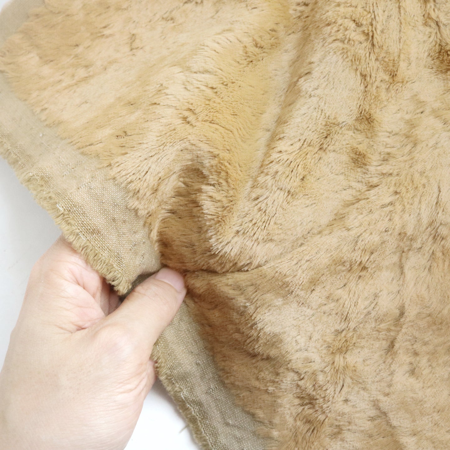 Last Piece- Hnad-dyed Khaki Viscose 6mm
