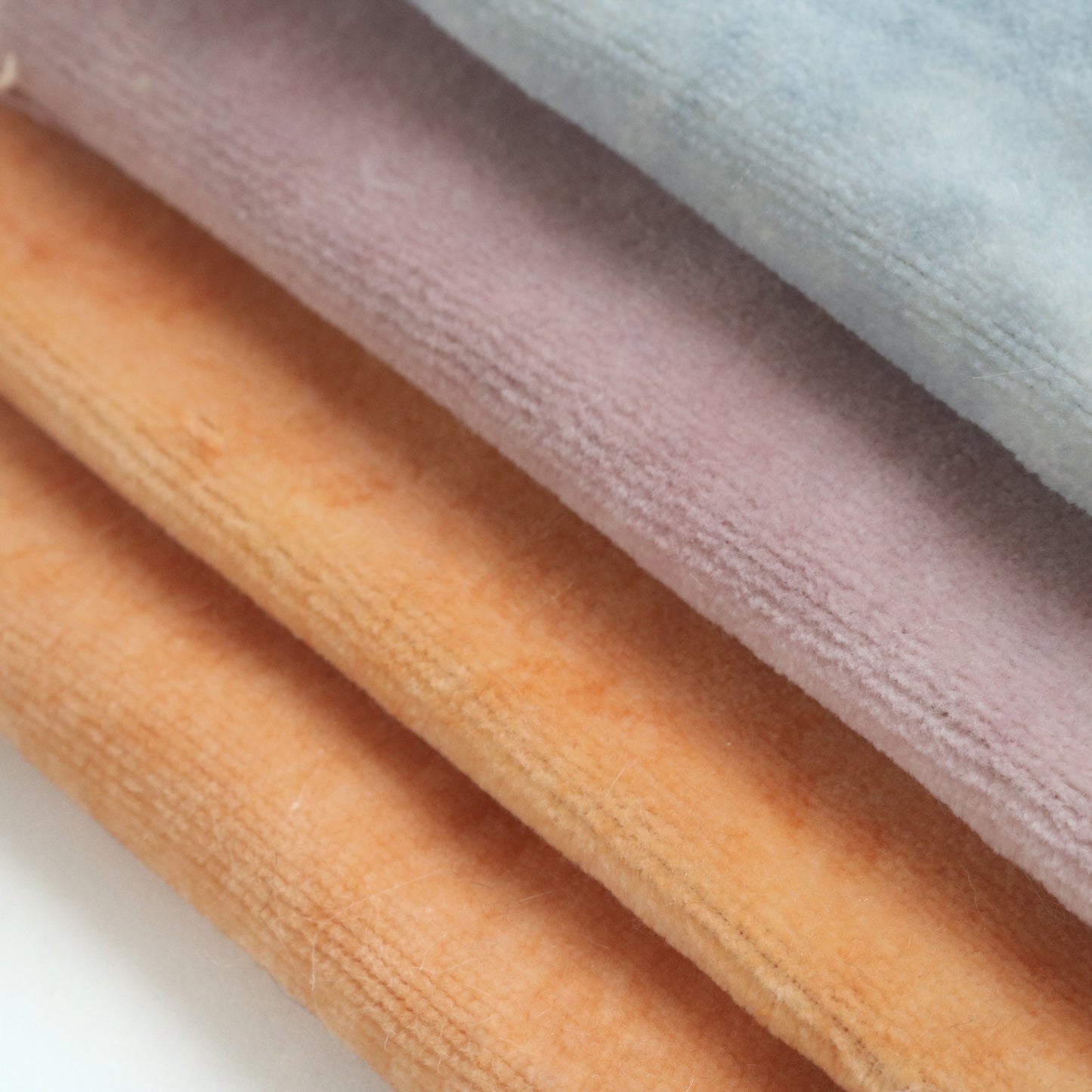 Last Piece Bundle- Hand-dyed Vintage Cotton Plush Fabric