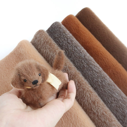 Long Pile Mini Bear Fabric