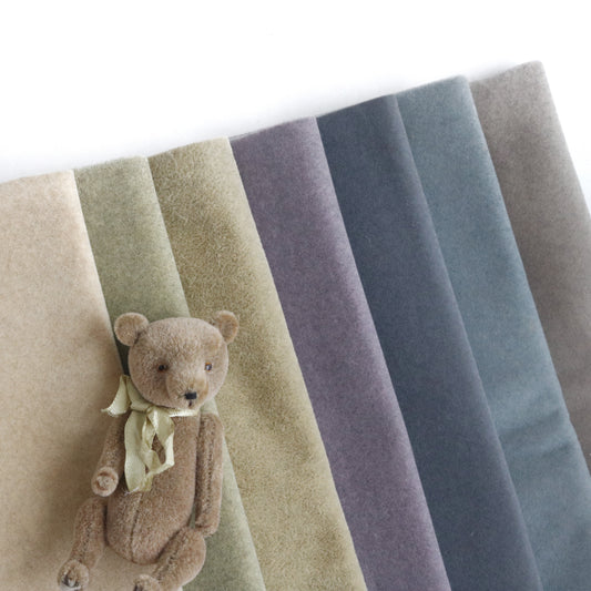 Last Piece- Quality Mini Bear Velvet Fabric A05
