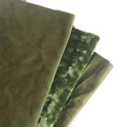 Green Vintage Velvet Fabric A20