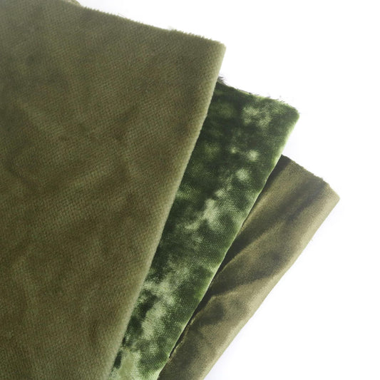 Green Vintage Velvet Fabric A20