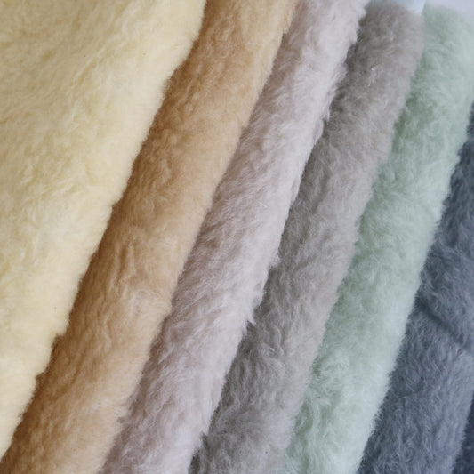 hand-dyed Alpaca mohair fur fabric A26
