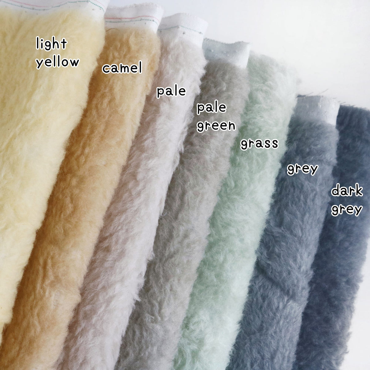 hand-dyed Alpaca mohair fur fabric A26
