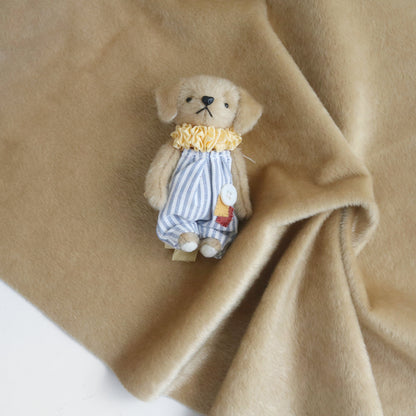 Yellow Mini Bear Fur Fabric A41