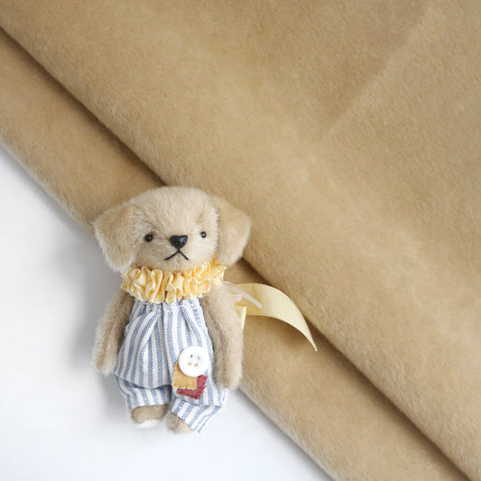 Yellow Mini Bear Fur Fabric A41