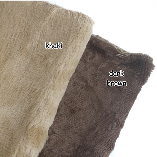 Brown Teddy Bear Viscose Fabric A48
