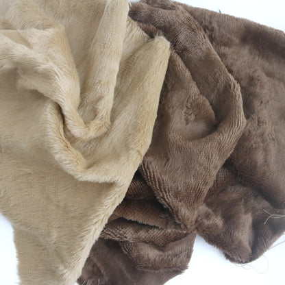 Brown Teddy Bear Viscose Fabric A48