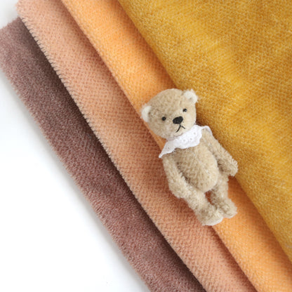 Hand-dyed Yellow Mohair Fabric A53
