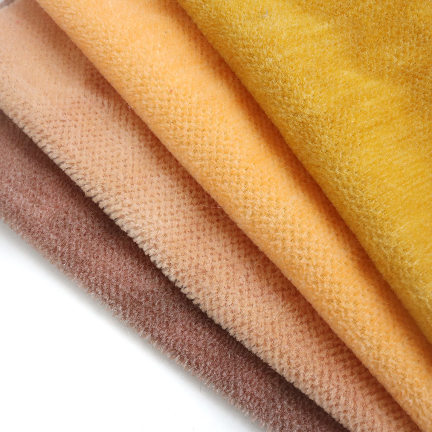 Hand-dyed Yellow Mohair Fabric A53