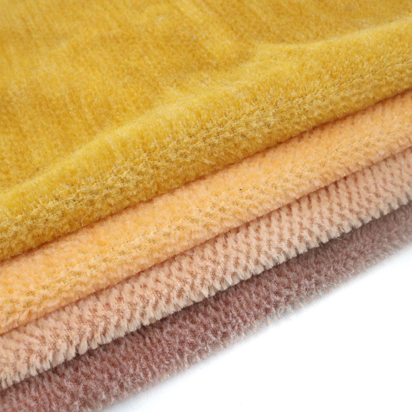 Hand-dyed Yellow Mohair Fabric A53