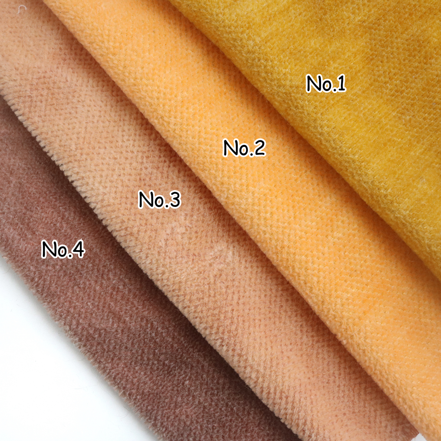 Hand-dyed Yellow Mohair Fabric A53