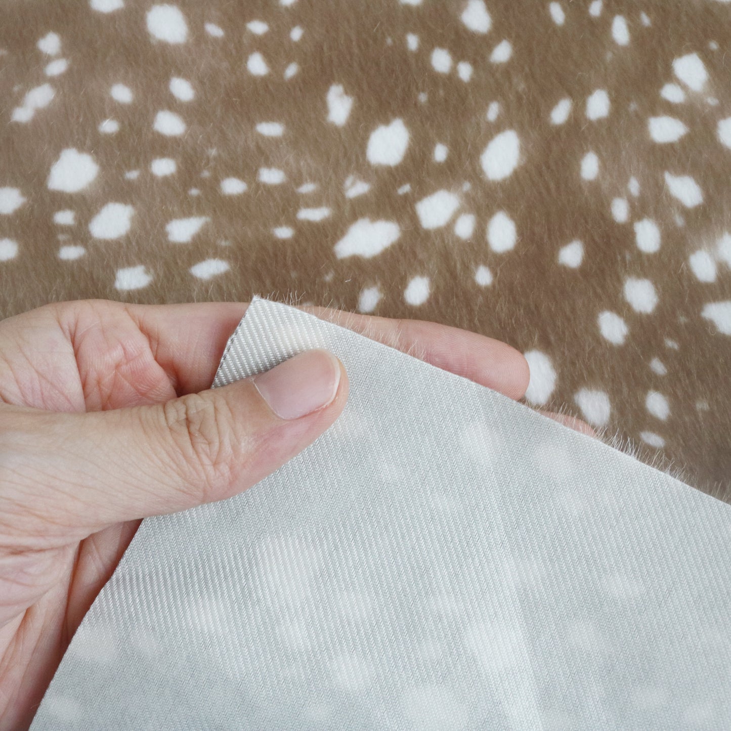 Fawn Deer Print Mini Bear Fabric