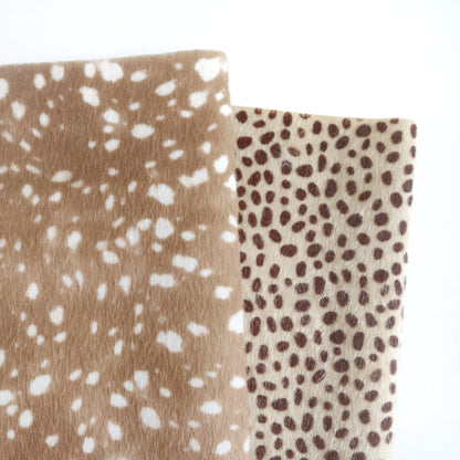 Fawn Deer Giraffe Print Mini Bear Fabric A63