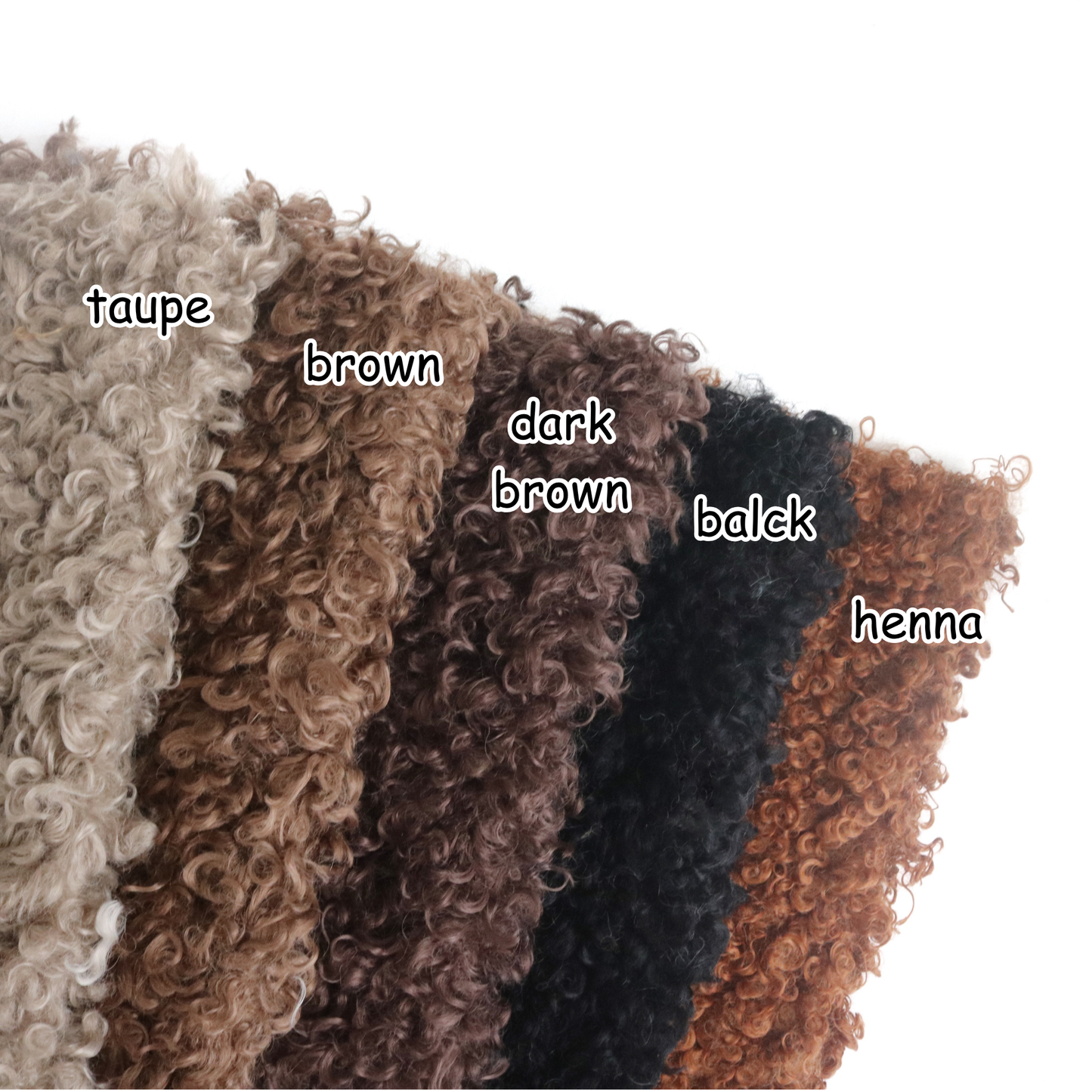 Soft Curly Faux Fur B09