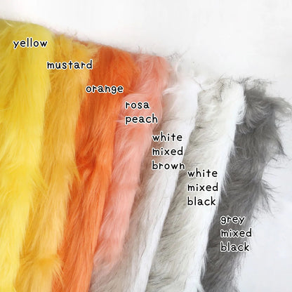 50mm Shaggy Long Pile Faux Fur B13