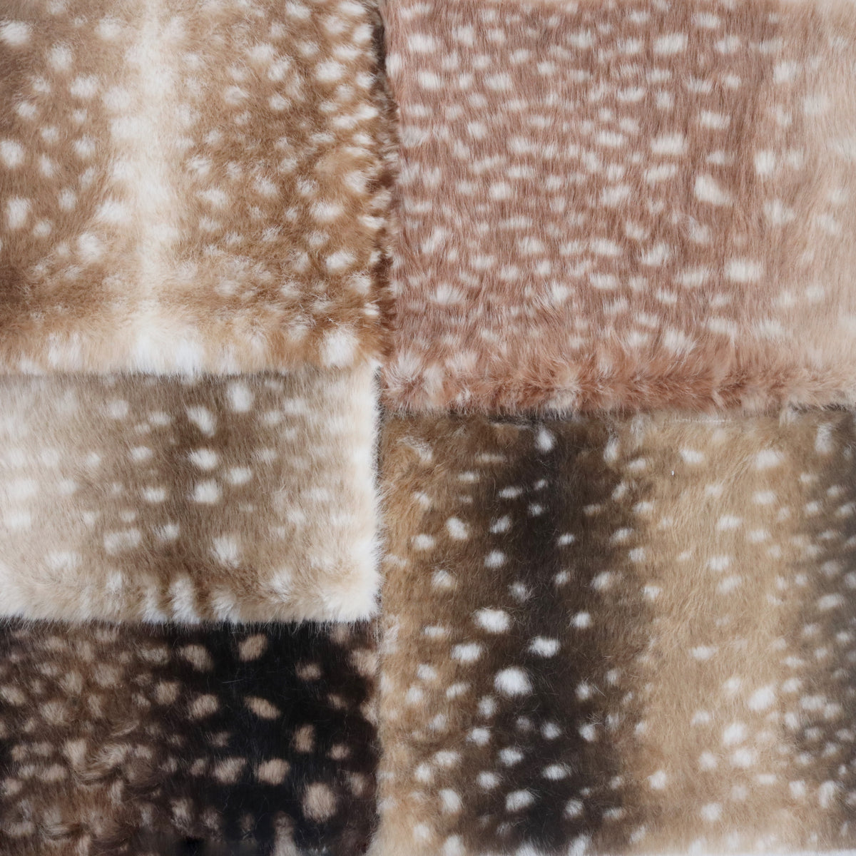 Deer/Fawn Print Faux Fur B17