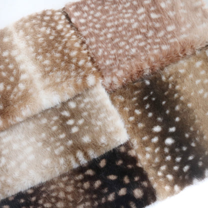 Deer/Fawn Print Faux Fur B17