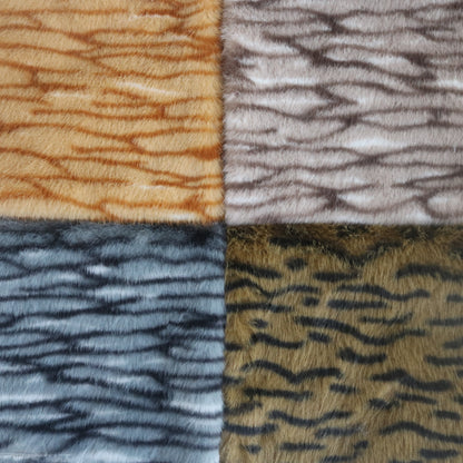 Tabby Cat Print Faux Fur B18