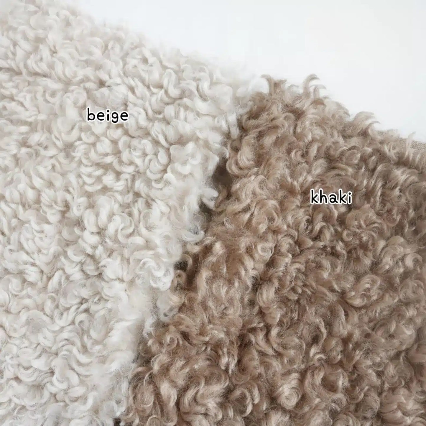 Curly Teddy Bear Fur Fabric B22