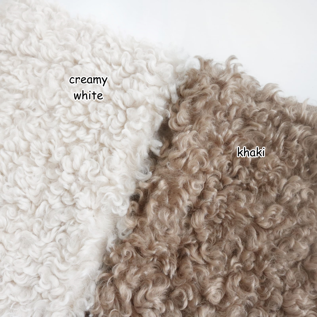 Curly Teddy Bear Fur Fabric B22