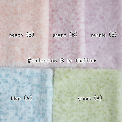 Pastel Spotted Faux Fur B23