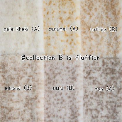 Pastel Spotted Faux Fur B23