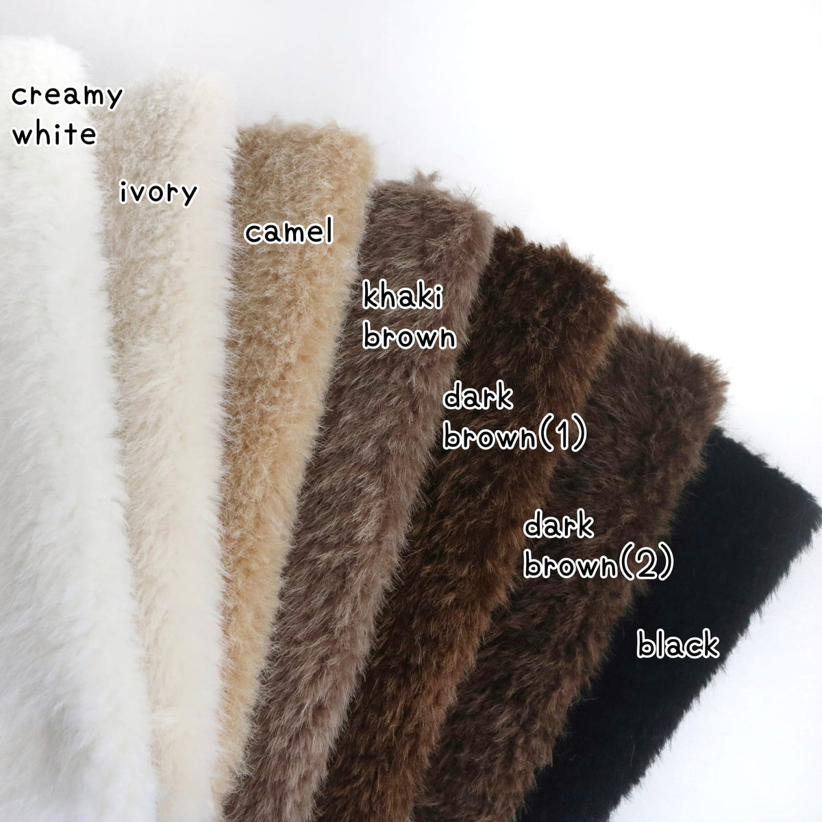 Fuzzy 2-tone Pile Faux Fur C02