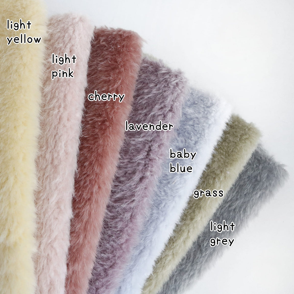 Fuzzy 2-tone Pile Faux Fur C02