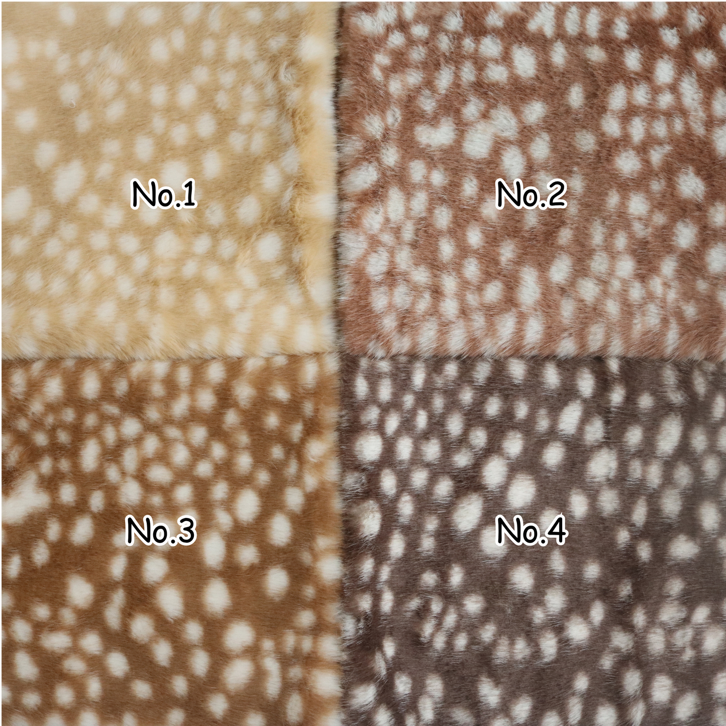 Spotted Fawn Faux Fur B25