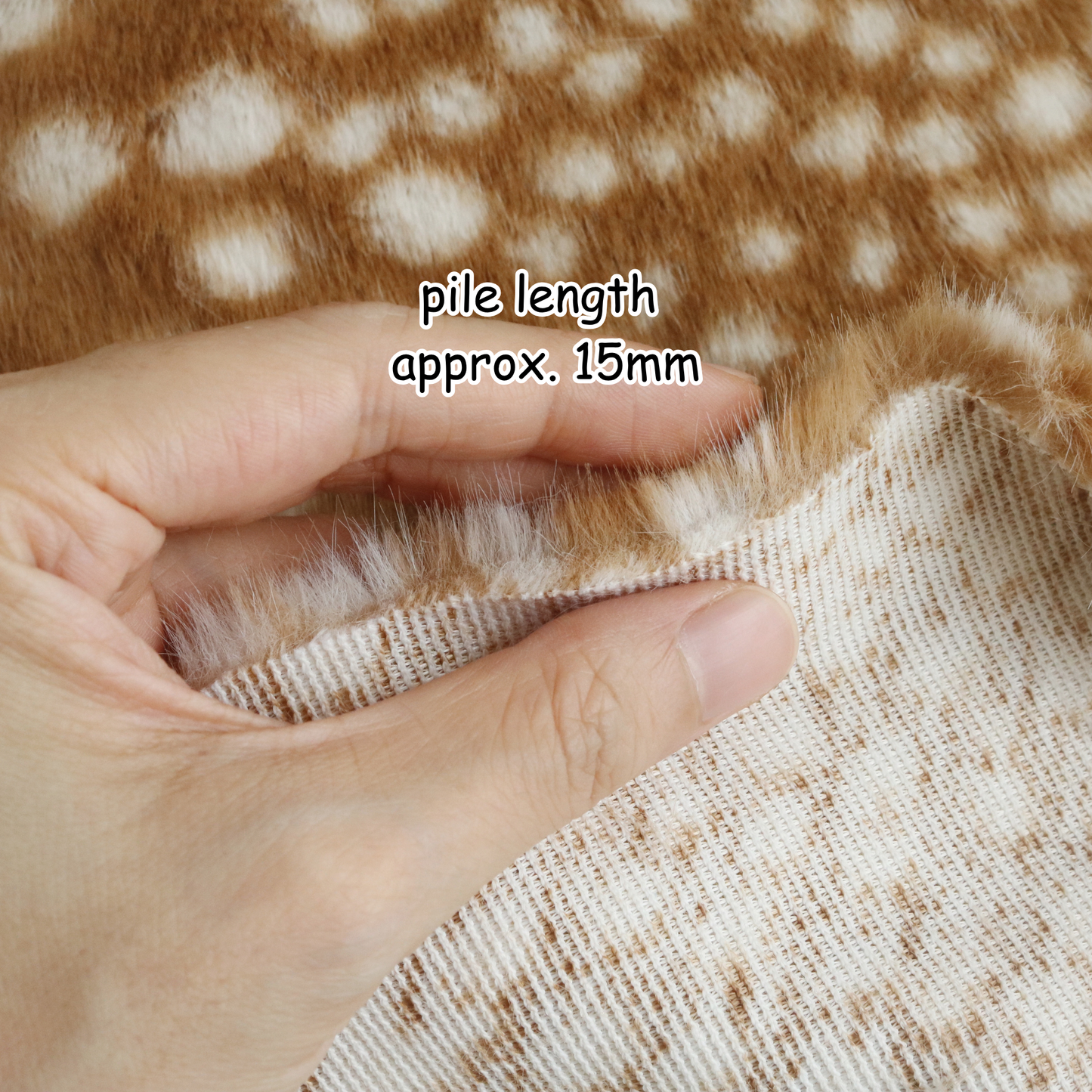 Spotted Fawn Faux Fur B25