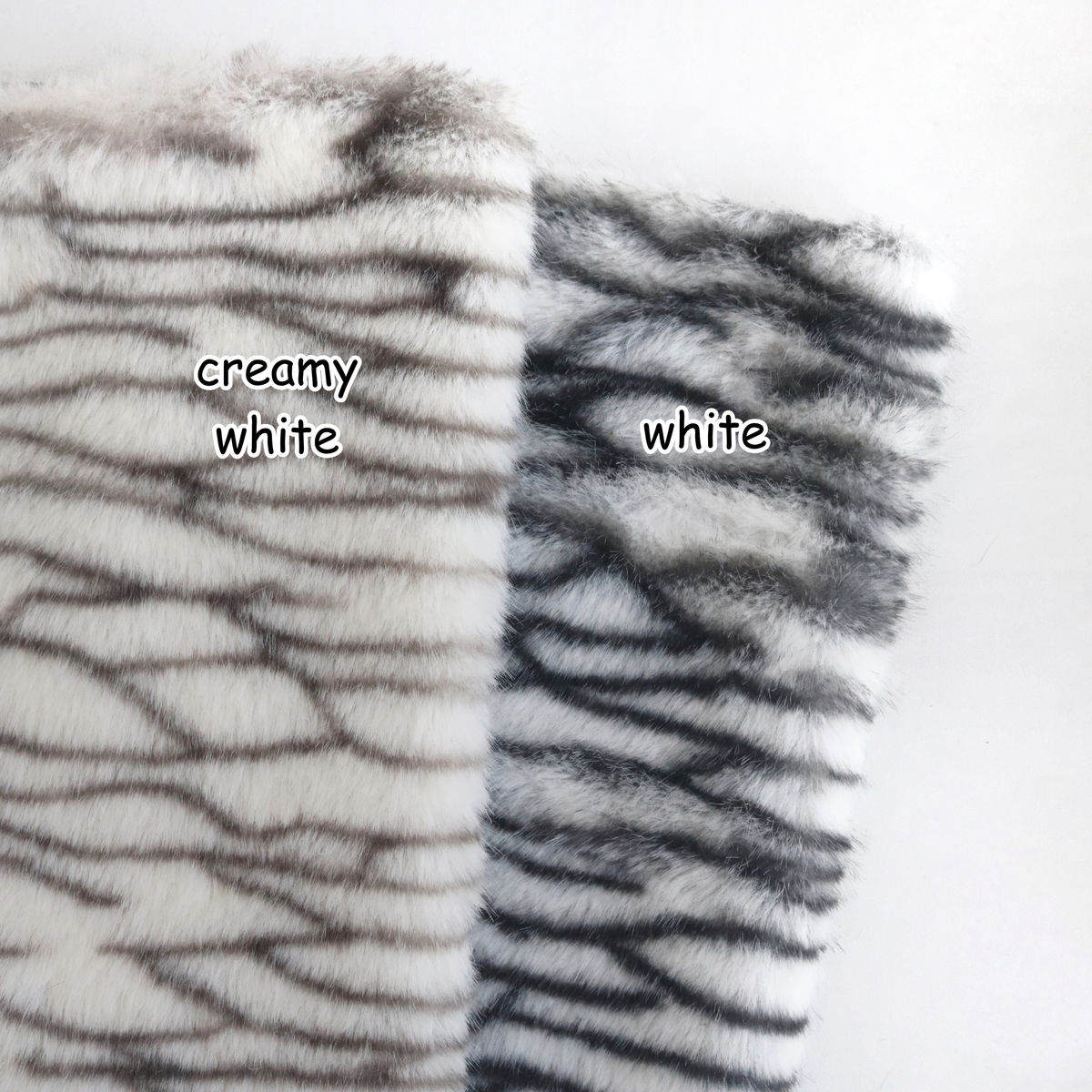 Fluffy Cat Pattern Faux Fur B29